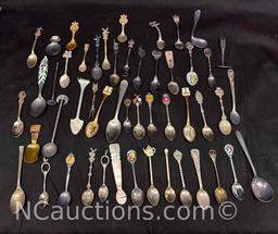 Approximately 45 Collectable Spoons