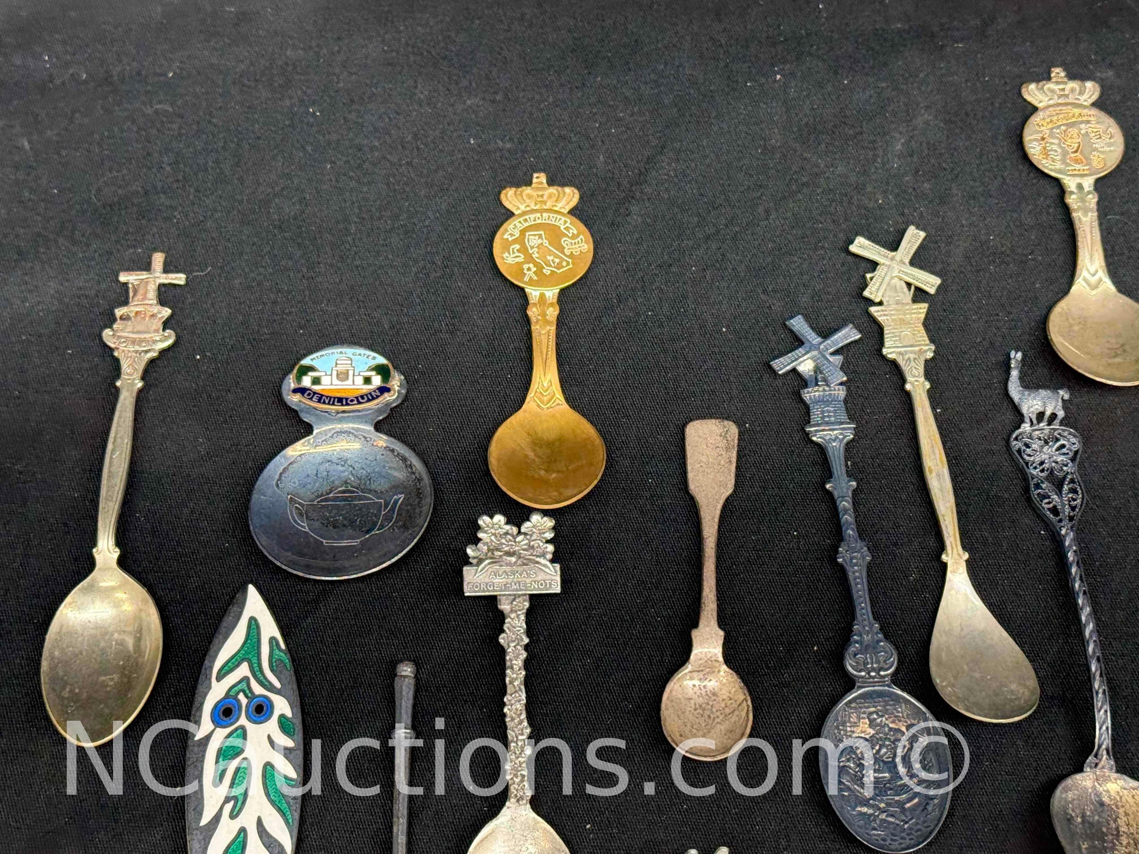 Approximately 45 Collectable Spoons