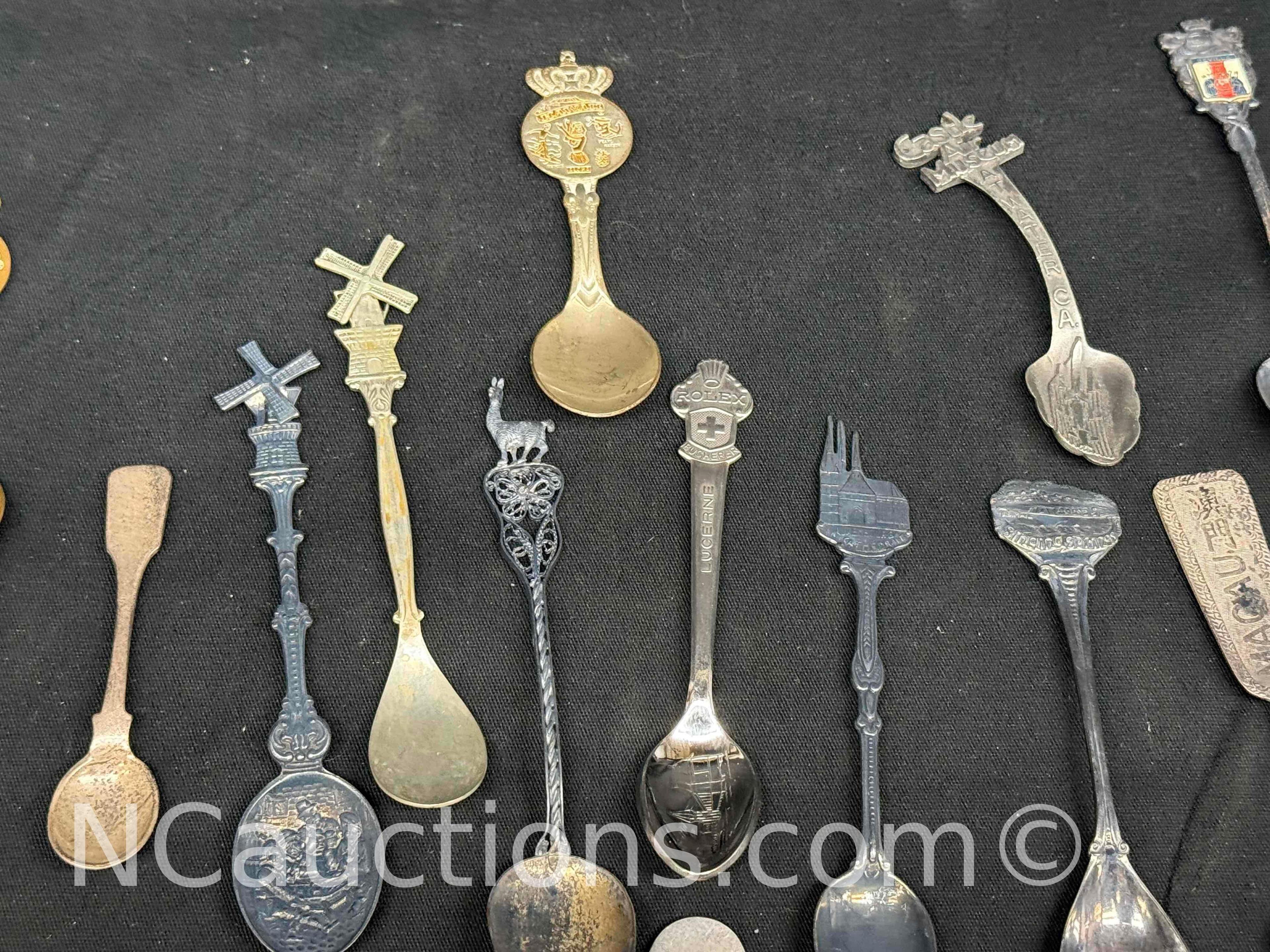 Approximately 45 Collectable Spoons