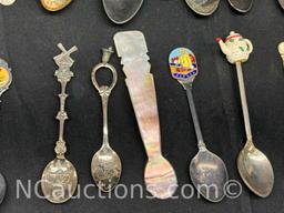 Approximately 45 Collectable Spoons