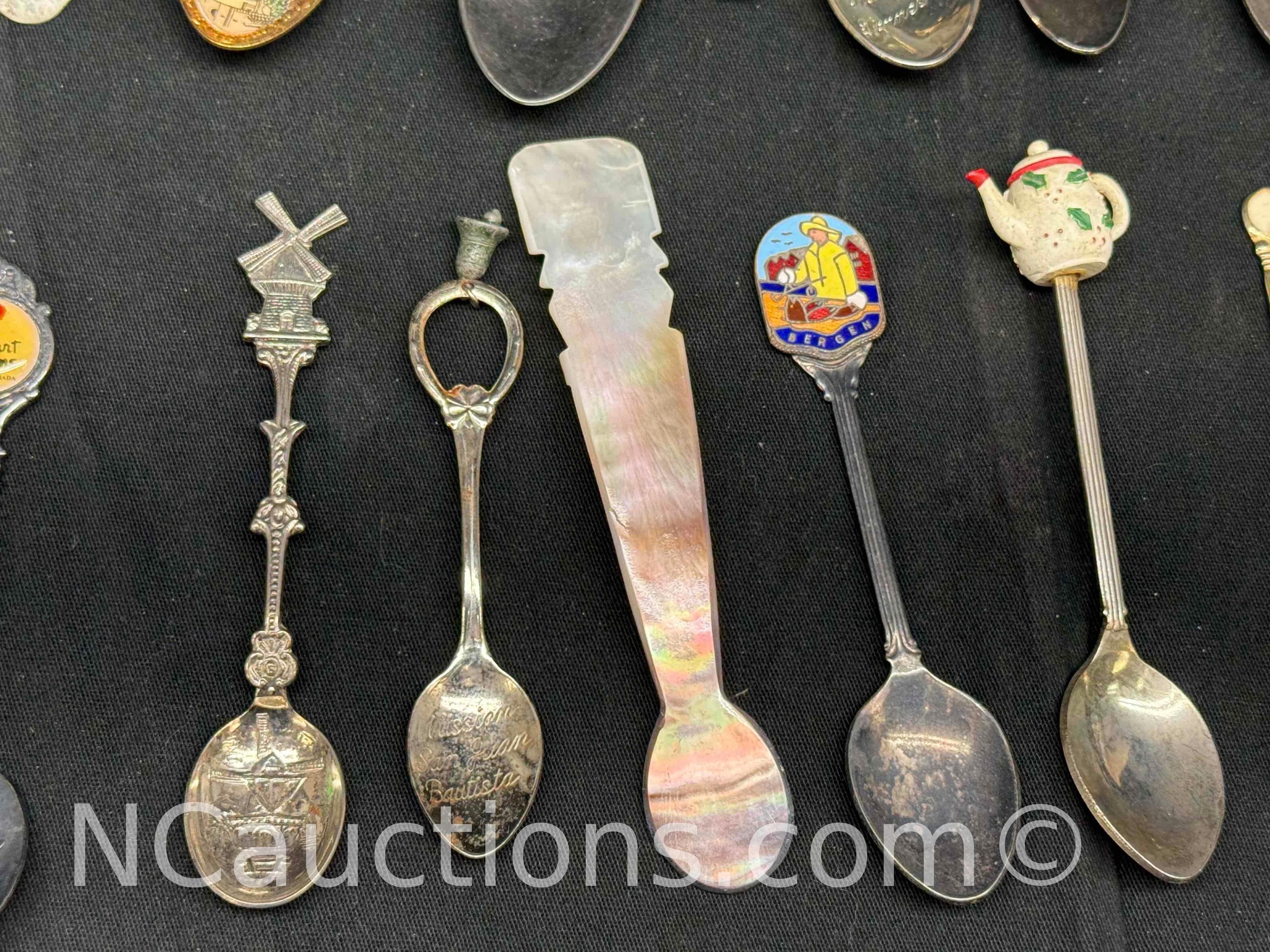 Approximately 45 Collectable Spoons