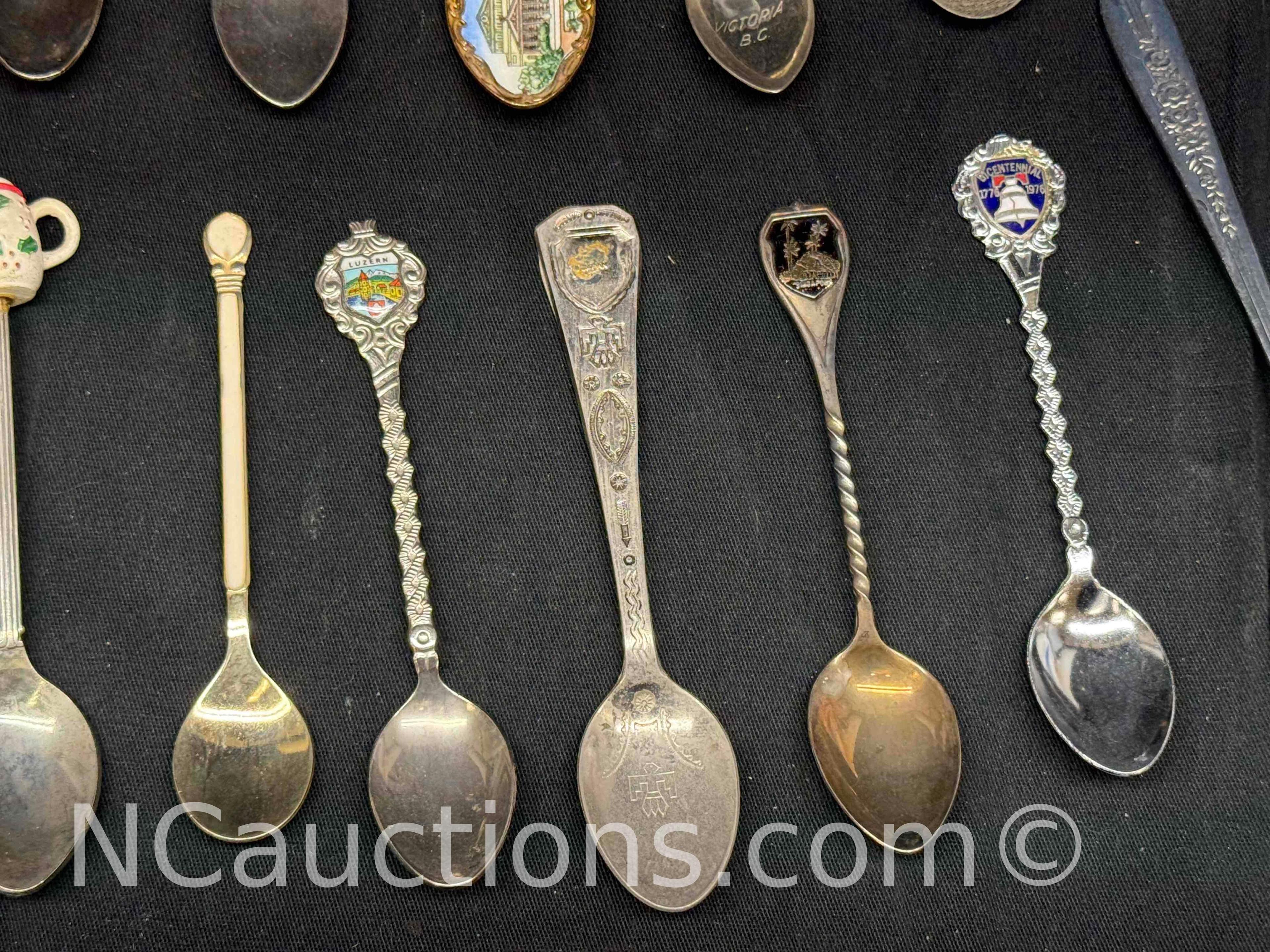 Approximately 45 Collectable Spoons
