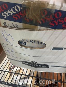 Cart full of Kitchenware and glassware