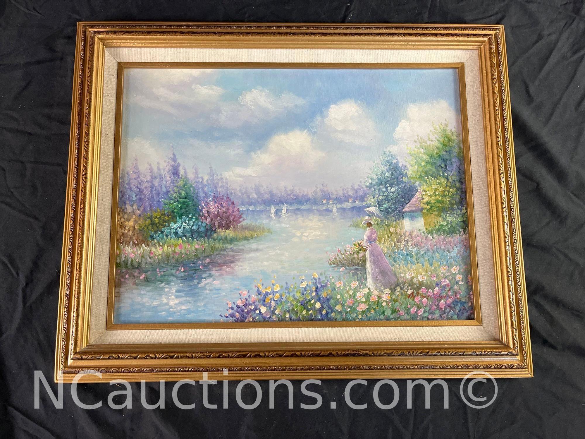 Signed Oil painting signed