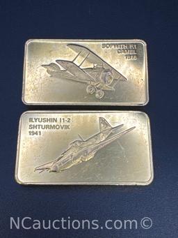Janes Medallic Register Great Aircraft 1st Edition Proof