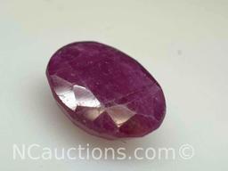 3ct Oval Cut Ruby Gemstone