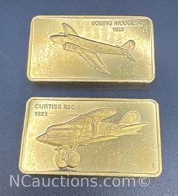 Janes Medallic Register Great Aircraft 1st Edition Proof