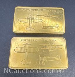 Janes Medallic Register Great Aircraft 1st Edition Proof