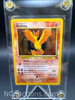 Pokemon Holo Fossil Moltres Pokemon Card