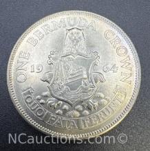 1964 Bermuda Crown 50% Silver Coin 22.62 Grams