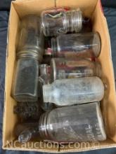 Box full of Vintage Bottles