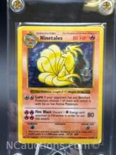 Base Set Shadowless Holo Ninetales Pokemon Card