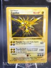 Base Set Shadowless Holo Zapdos Pokemon Card