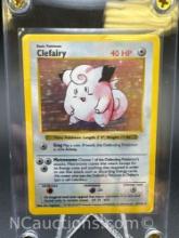Base Set Shadowless Holo Clefairy Pokemon Card