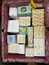Large bin of Precious Moments Figures in original packaging