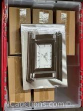 6 new in box Mahogany finished Wallace clock
