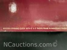 6 new in box Mahogany finished Wallace clock