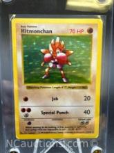 Base Set Shadowless Holo Hitmonchan Pokemon Card