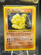 Base Set Shadowless Holo Ninetales Pokemon Card