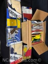 box full of 3x5 foot flags appx 30