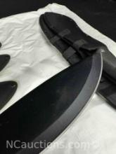 7 knives with sheath 17 inches
