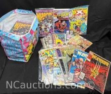 Approximately 100 Vintage Comics X-Men, Wolverine, Spider-Man, Wizard Magazines more
