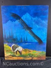 Original Eagle and Elk Art says Robert Gray