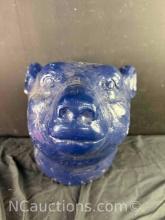 Large Life Size Blue Bear Head Wall Art