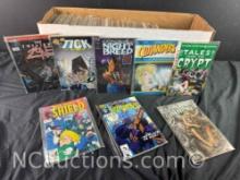 Long Box Approx 250 Comics Tales from the Crypt, Clive Barker, Swamp Thing, The Tick, Twilight Zone