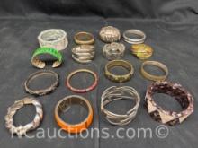 Costume jewelry bracelets Silver Tone Gold Tone