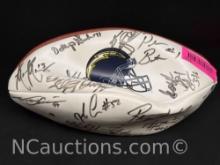 Chargers Team Signed ball deflated