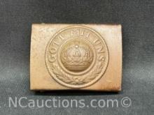 WW1 German - Bavarian Belt Buckle Gott MIT Uns