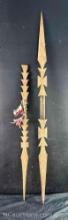 Pair of Native Wooden Spears