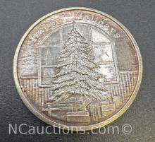 Happy Holidays 1 Troy Oz .999 Fine Silver Bullion Coin