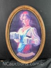 St Paul Girl Vintage Oval Wall Art Drindl Beer Girl