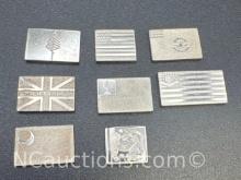 Sterling Silver Flag Bullion 11.51 Grams