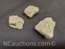 3 pieces of pyrite fools gold