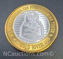 The Lodge Limited Edition $10 .999 Fine Silver Gaming Token 36.93 Grams