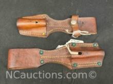2 Turkish or South African WW1-WW2 Spike Bayonet Frogs