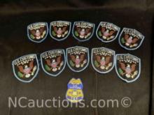 10 Defunct US Customs Patches 1 Rare US Customs CEO Patch