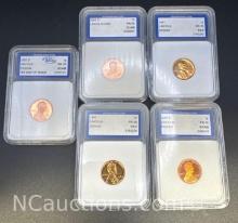IGS Grading Lincoln Pennies Reds 1st Day Issue