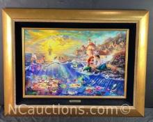 Framed The little mermaid Thomas Kinkade 353 of 1155