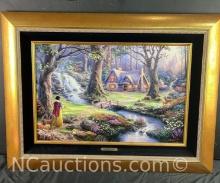 Framed Snow White Discovers The Cottage Thomas Kinkade 353 of 995