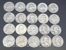 90% Silver Washington Quarters 124.25 Grams