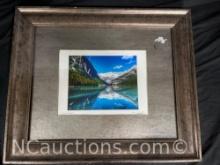 Framed Lake Louise signed in pencil