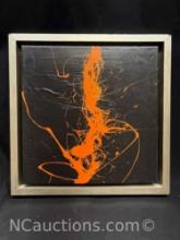 Framed canvas art work 12x12 inches