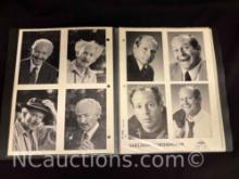 Binder of black and white actors head shots