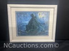 Two Dragons In the Moonlight 20 of 1000 signed says Rodecker