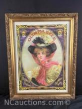 Framed Vintage 1973 Olympia Beer Advertisement Poster