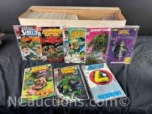 Long Box Approx 250 Comics Alice Cooper, Swamp Thing, She Hulk more